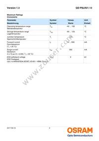 GD PSLR31.13-3T1U-25-1-150-R18 Datasheet Page 3