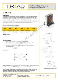 GDE25-5-B Datasheet Cover