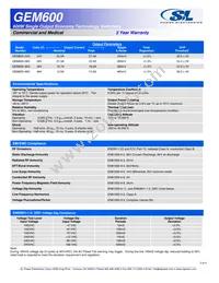 GEM600-24G Datasheet Page 2