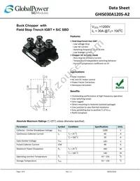 GHIS030A120S-A2 Datasheet Cover