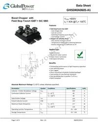 GHIS040A060S-A1 Datasheet Cover