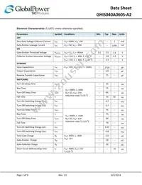 GHIS040A060S-A2 Datasheet Page 2