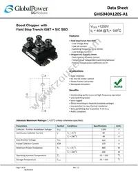 GHIS040A120S-A1 Datasheet Cover