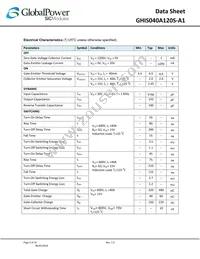 GHIS040A120S-A1 Datasheet Page 2