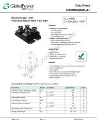 GHIS080A060S-A1 Datasheet Cover