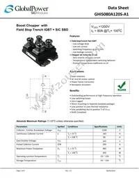 GHIS080A120S-A1 Datasheet Cover