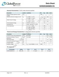 GHXS010A060S-D1 Datasheet Page 2