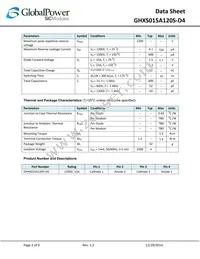 GHXS015A120S-D4 Datasheet Page 2