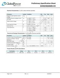 GHXS030A060S-D3 Datasheet Page 2