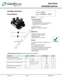 GHXS060A120S-D4 Datasheet Cover