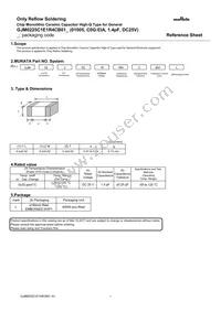 GJM0225C1E1R4CB01L Datasheet Cover