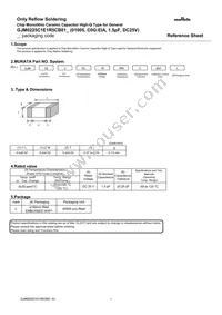 GJM0225C1E1R5CB01L Datasheet Cover