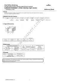 GJM0225C1E5R4DB01L Datasheet Cover