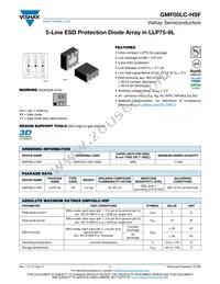 GMF05LC-HSF-GS08 Datasheet Cover
