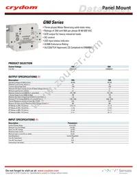 GN050DSR Datasheet Cover