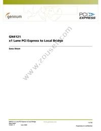 GN4121-CBE3 Datasheet Cover