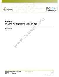 GN4124-CBE3 Datasheet Cover