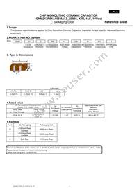 GNM212R61A105MA13D Datasheet Cover