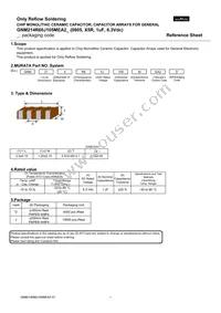 GNM214R60J105MEA2D Datasheet Cover