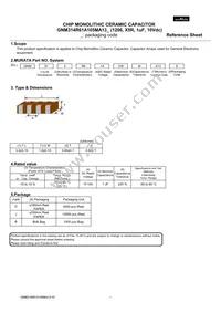 GNM314R61A105MA13D Datasheet Cover