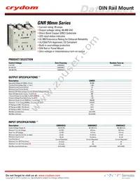 GNR25DCR Datasheet Cover