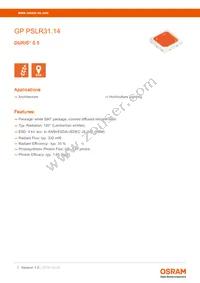 GP PSLR31.14-TLTM-P1P2-1-150-R18 Datasheet Cover