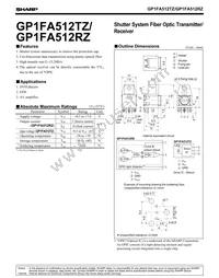 GP1FA512RZ Datasheet Cover