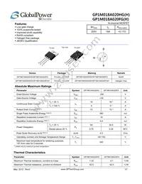 GP1M018A020HG Datasheet Cover