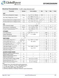 GP1M020A060M Datasheet Page 2