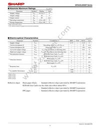 GP2A25NJJ00F Datasheet Page 4