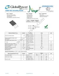 GP2D040A120U Datasheet Cover