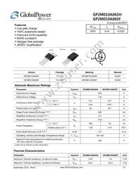 GP2M010A065H Datasheet Cover