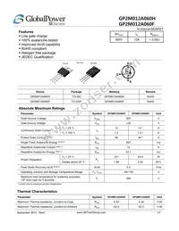 GP2M012A060F Datasheet Cover