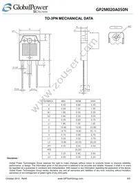 GP2M020A050N Datasheet Page 5