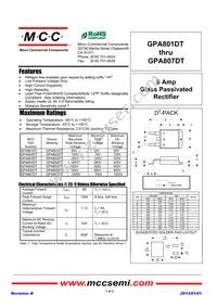 GPA807DT-TP Datasheet Cover