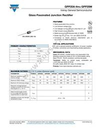 GPP20K-E3/54 Datasheet Cover