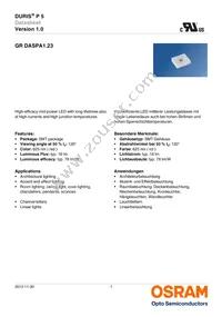 GR DASPA1.23-FSFT-26-1-100-R18-LM Datasheet Cover