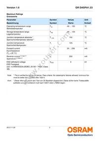 GR DASPA1.23-FSFT-26-1-100-R18-LM Datasheet Page 3