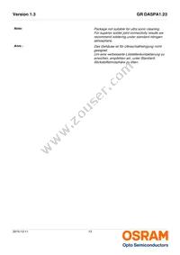 GR DASPA1.23-FSFU-26-1-100-R18 Datasheet Page 13