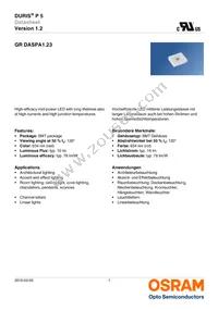GR DASPA1.23-FSGR-34-EH-100-R18-XX Datasheet Cover