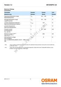 GR DASPA1.23-FTGP-45-FJ-100-R18-XX Datasheet Page 3