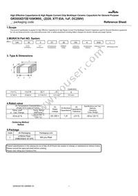 GR355XD72E105KW05L Datasheet Cover