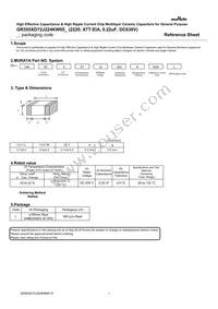 GR355XD72J224KW05L Datasheet Cover