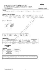 GRJ32DR72E104KWJ1L Datasheet Cover