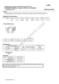 GRJ55DR72E105KWJ1L Datasheet Cover