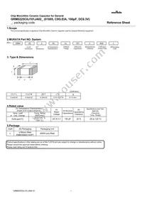 GRM0225C0J101JA02L Datasheet Cover