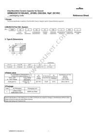 GRM0225C1C100JA03L Datasheet Cover