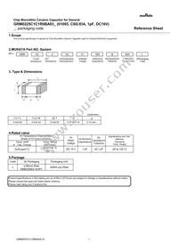 GRM0225C1C1R0BA03L Datasheet Cover