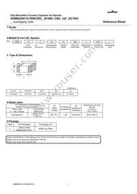 GRM0225C1C1R0CD05L Datasheet Cover