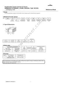 GRM0225C1C7R5DA03L Datasheet Cover